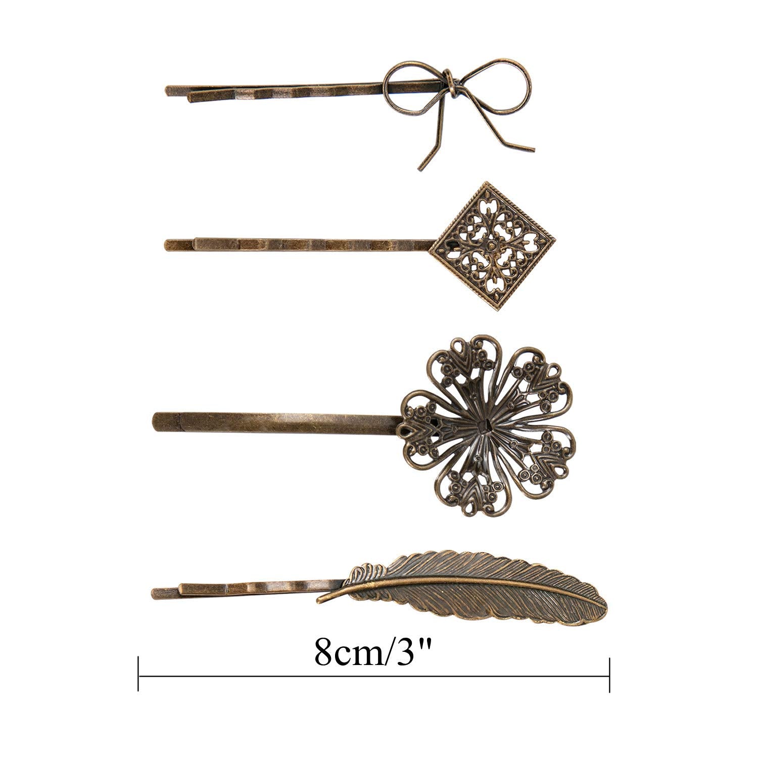 inSowni prendedores-bronce-vintage-diseño-vario: colección versátil para diferentes estilos