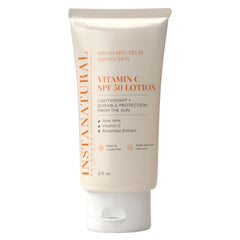 InstaNatural protector solar SPF 50 en envase crema, protección amplia para rostro y cuerpo