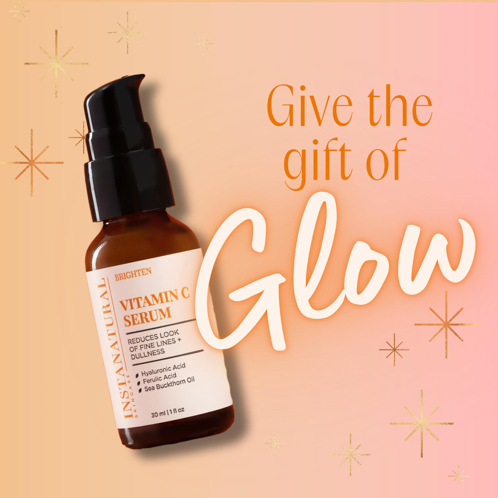 InstaNatural Serum Vitamina C, textura cremosa, hidratación instantánea para piel fresca