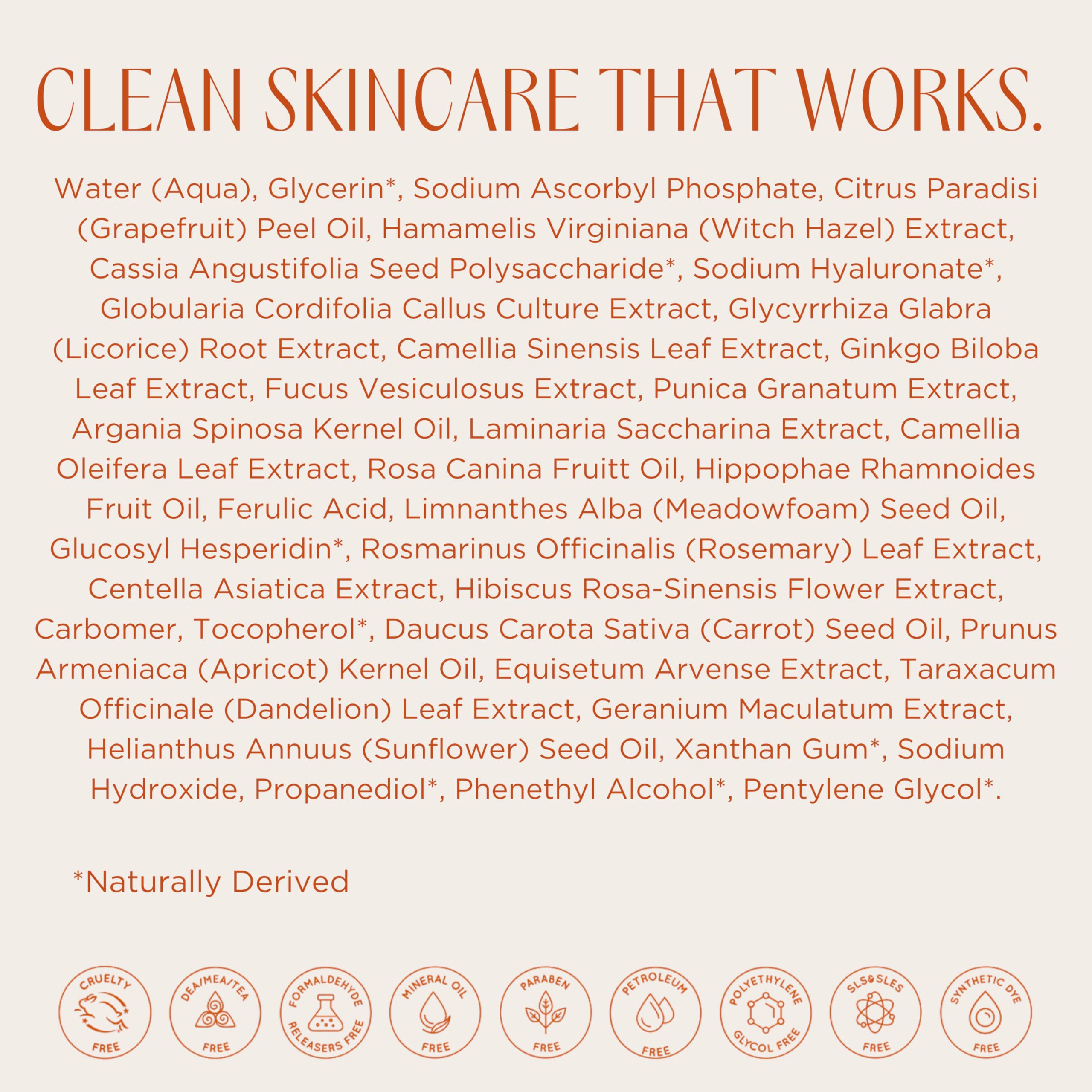 InstaNatural Serum Vitamina C, guía de uso, resultados potenciales para apariencia más fresca