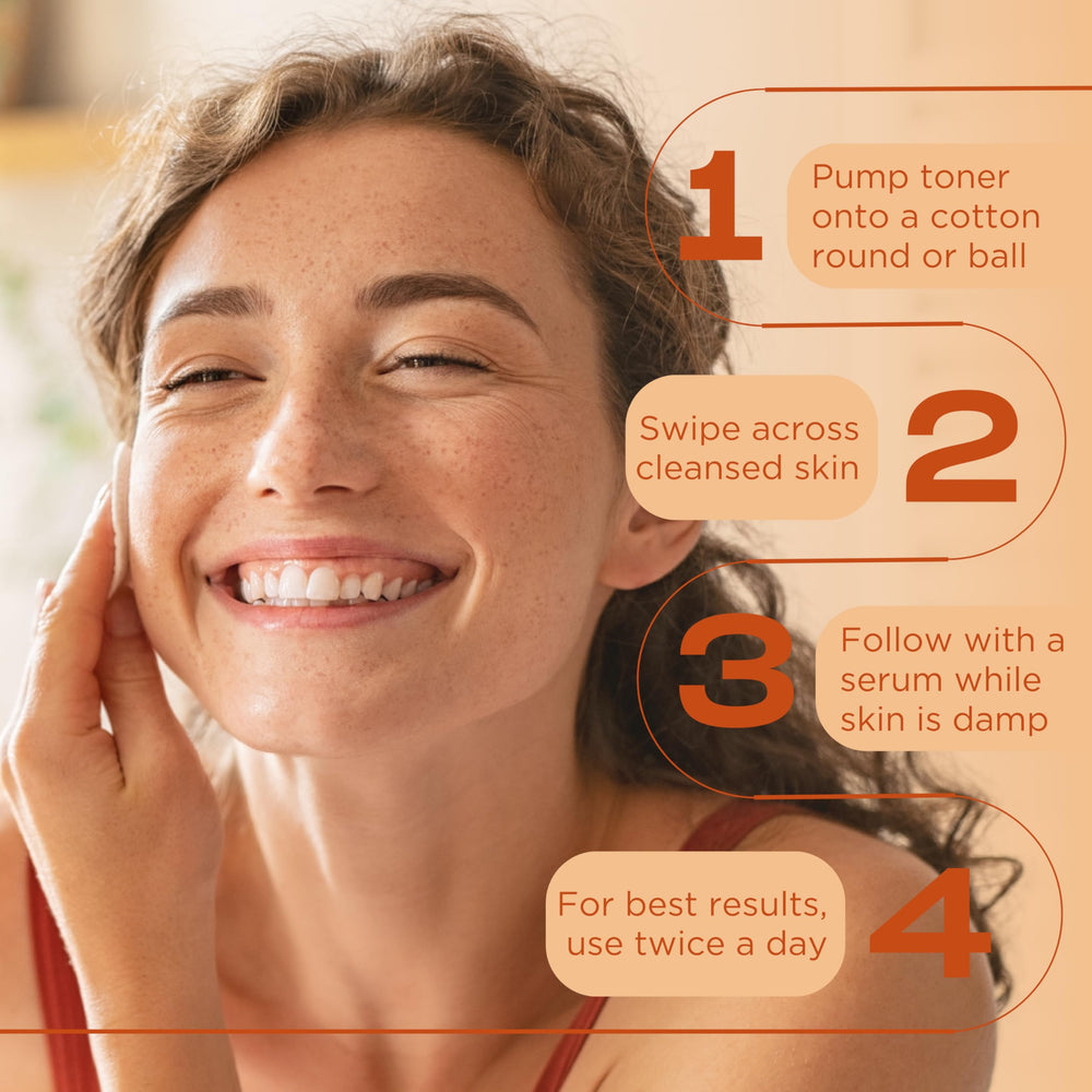 InstaNatural Tonico Facial en estantería, ideal para rutina diaria de cuidado de la piel