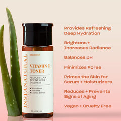 InstaNatural Tonico con hamamelis, lavanda y geranio, aroma suave y beneficios para la piel