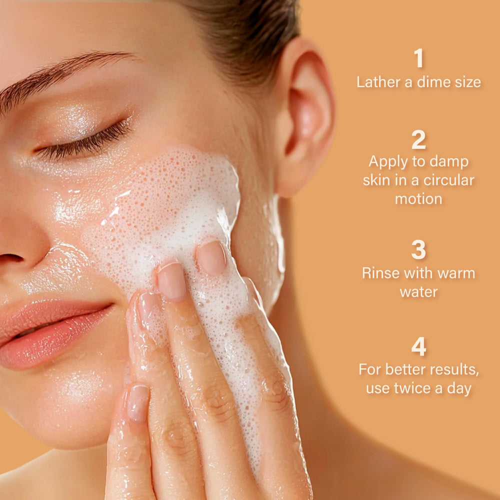 InstaNatural Vitamin C Cleanser: beneficios posibles para una piel con textura más suave.