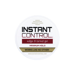 Instant Control Edge & Braid Gel en tamano-4-onzas ofrece portabilidad para retoques.