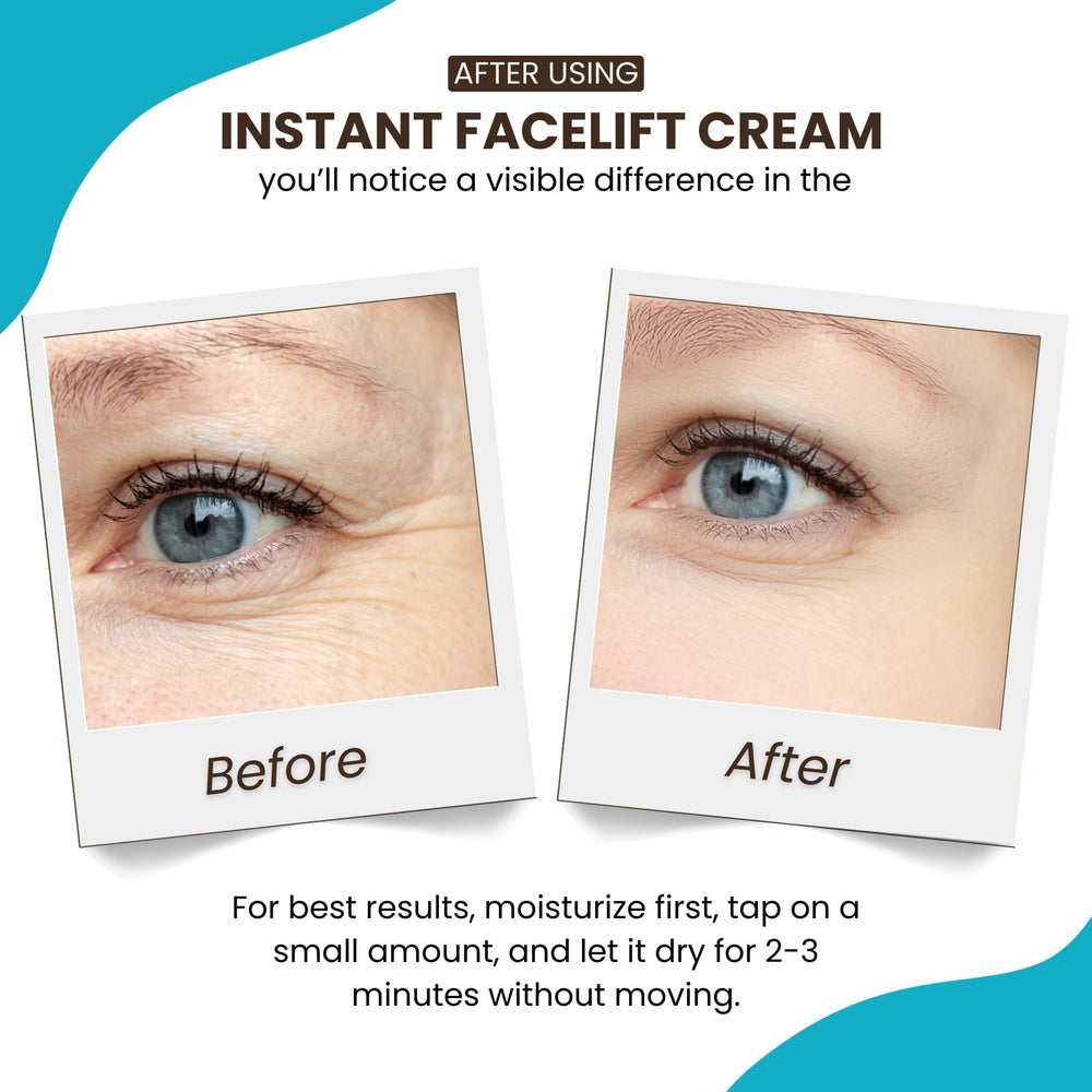 Crema para ojos Instantly Ageless con efecto levantador suave.