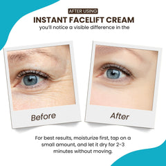 Crema para ojos Instantly Ageless con efecto levantador suave.
