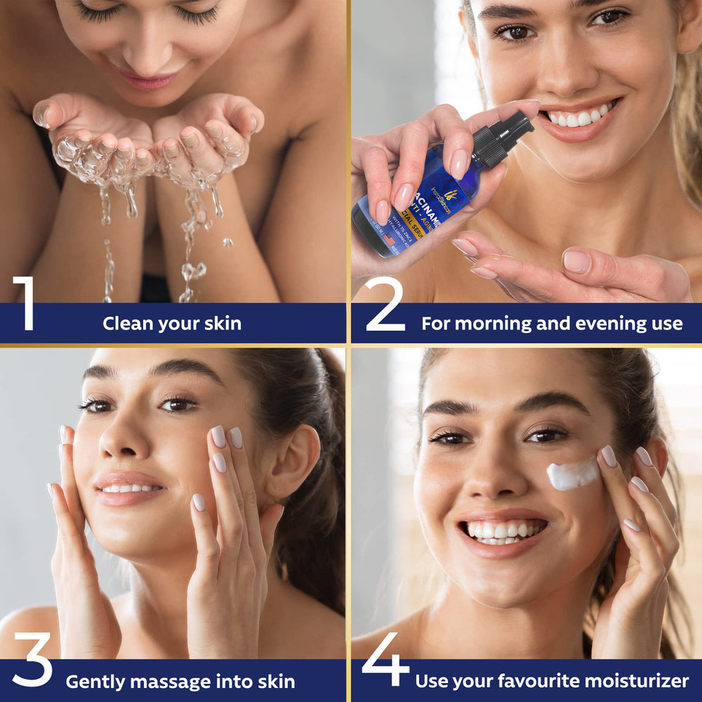 InstaSkincare Niacinamida Serum con Niacinamida, Zinc y Ácido hialurónico para hidratación.