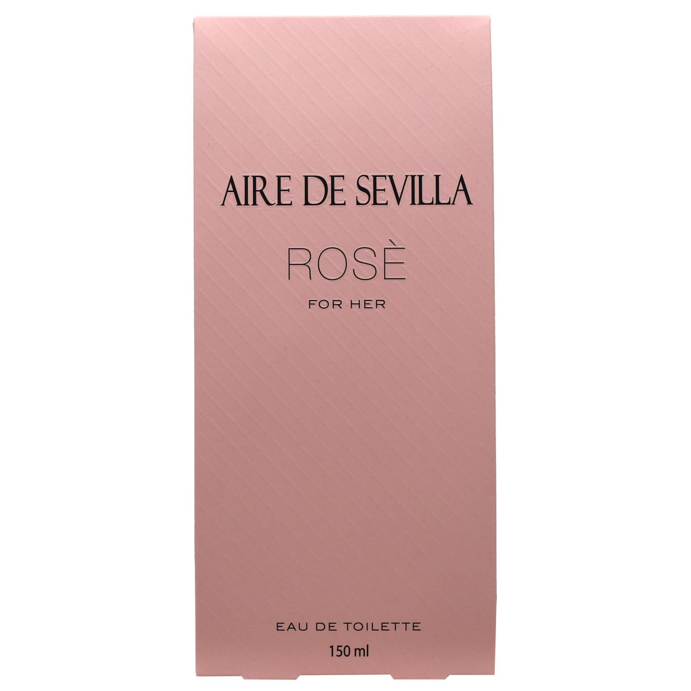 Etiqueta refinada de Aire de Sevilla Rosè diseño sofisticado