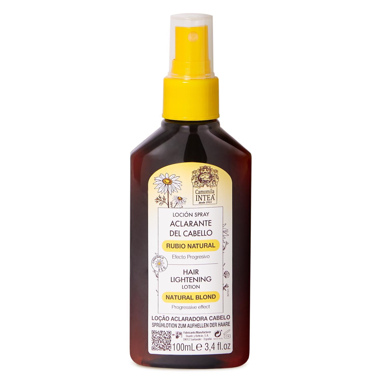 Intea Camomila Blonde Spray : bouteille pratique pour une application facile et éclaircissement progressif