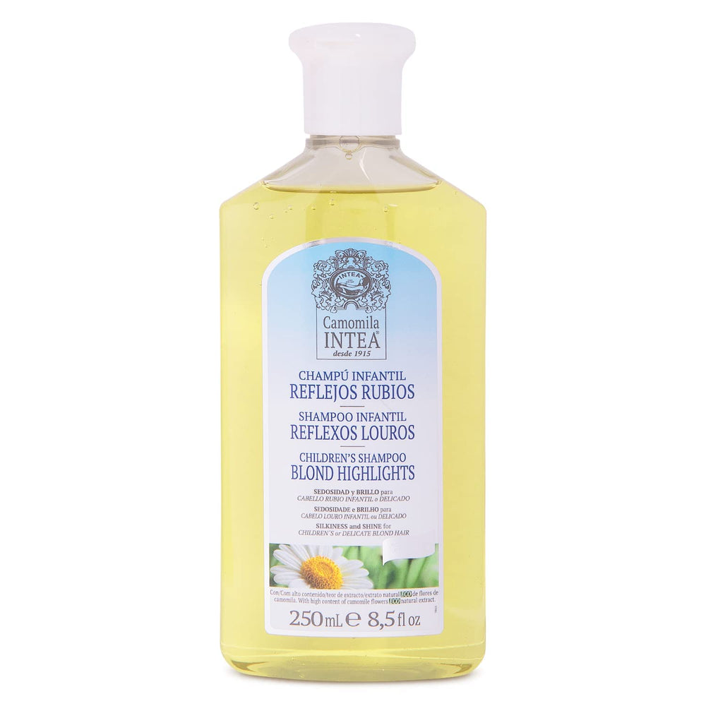 Intea Camomila champú para niños, botella 8,5 oz, realza reflejos rubios.