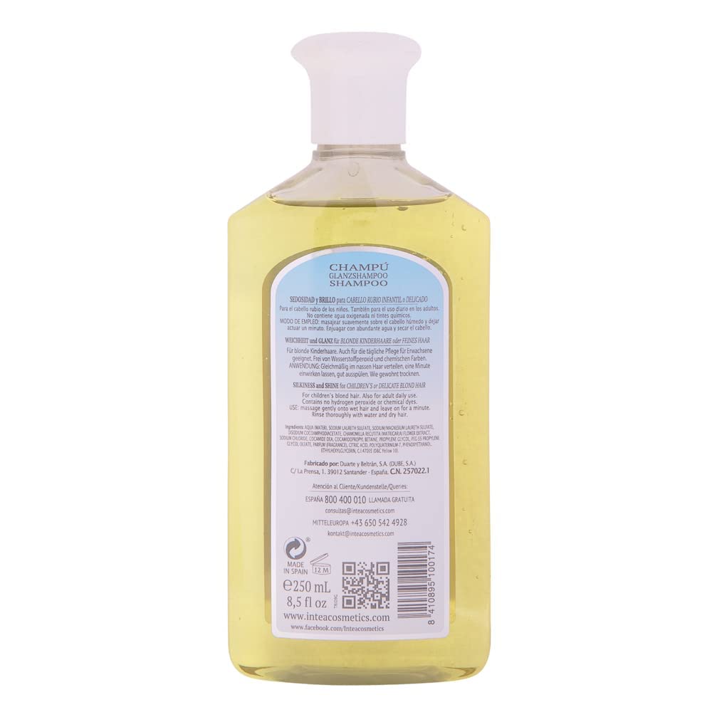 Uso diario recomendado para cabello rubio de niños.