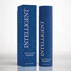 Intelligent Shop Shampoo bouteille fortifie les cheveux fragiles et augmente le volume.