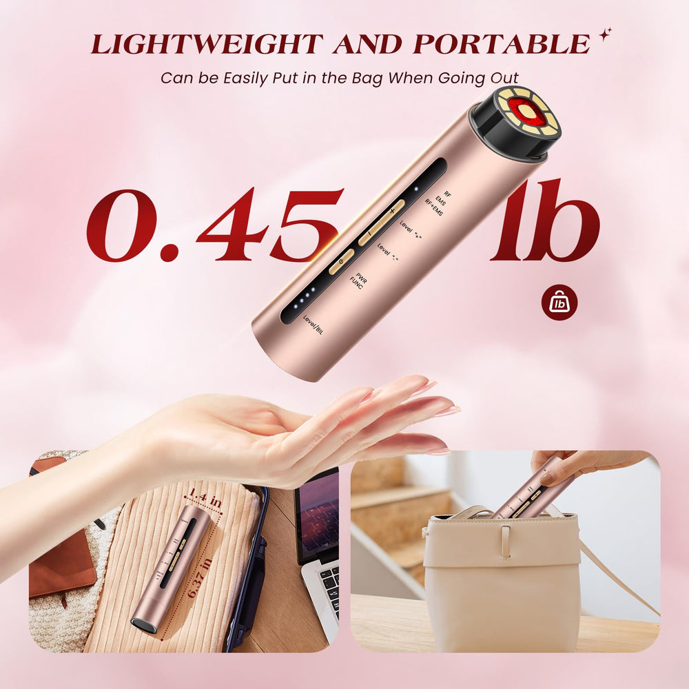 INTEO Microcurren Facial Device zinc alloy electrodes for safe sessions