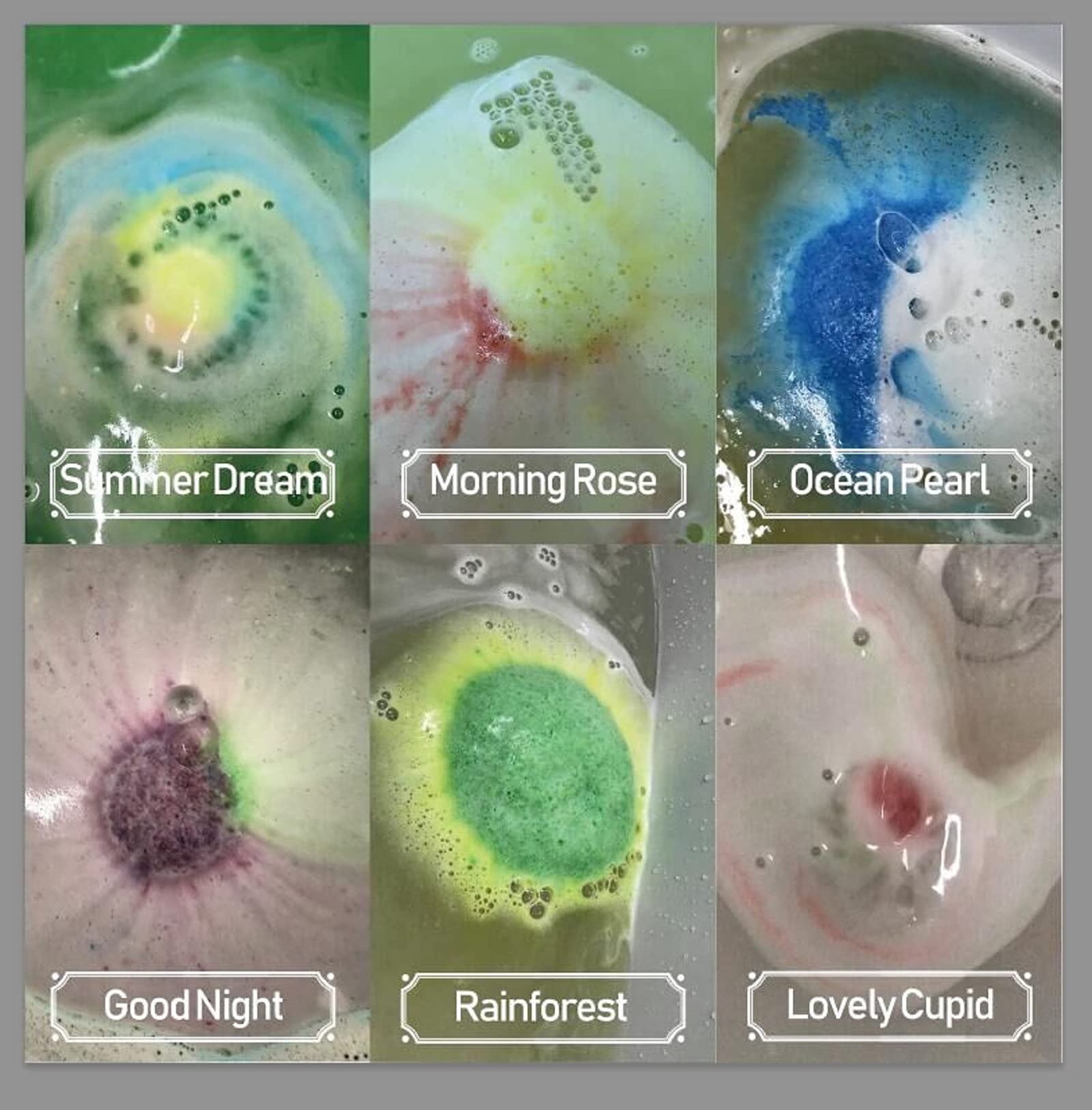 INTEYE Bombas de baño colores vibrantes, experiencia sensorial.
