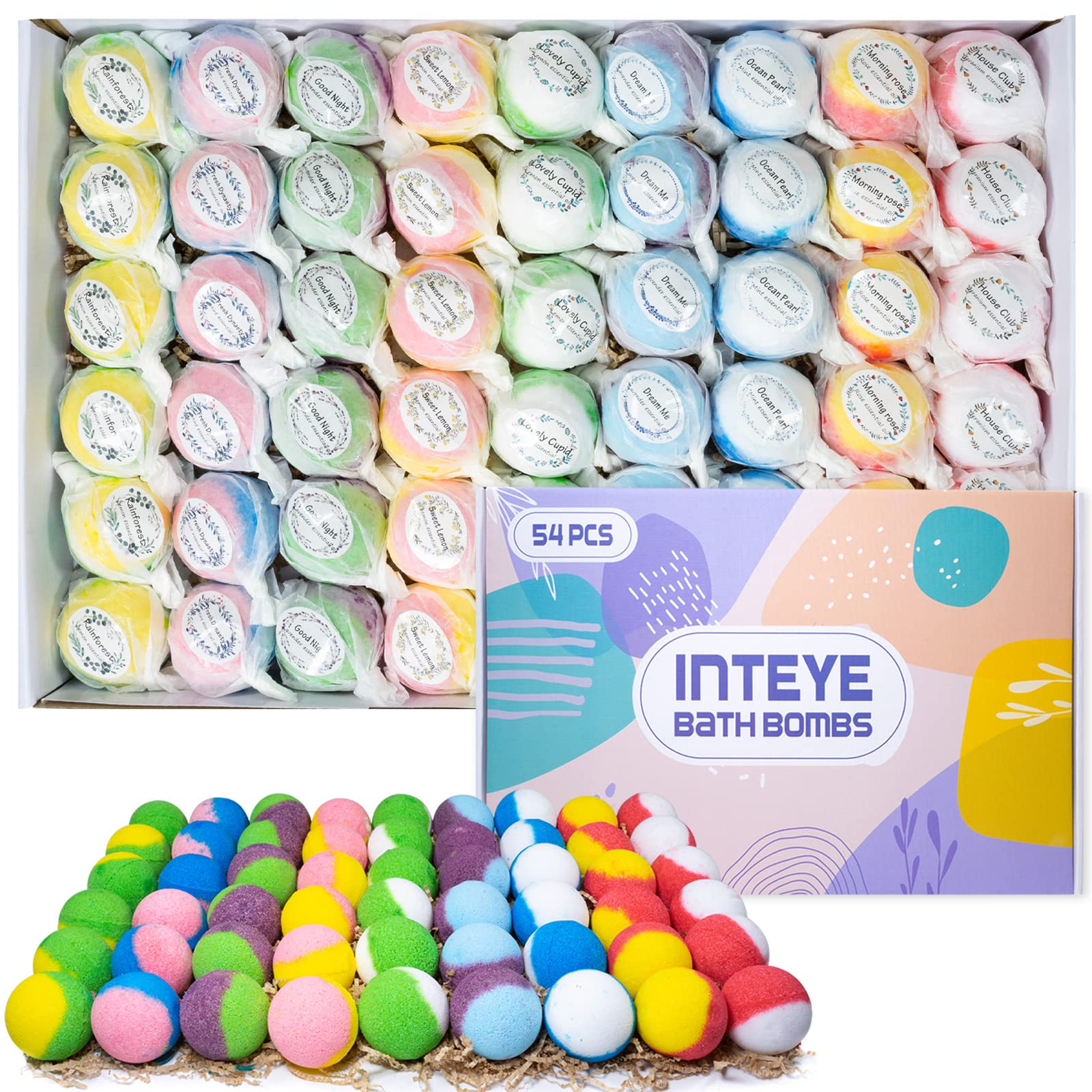 Bombas de Baño INTEYE Luxury Set envueltas en kraft para regalo spa