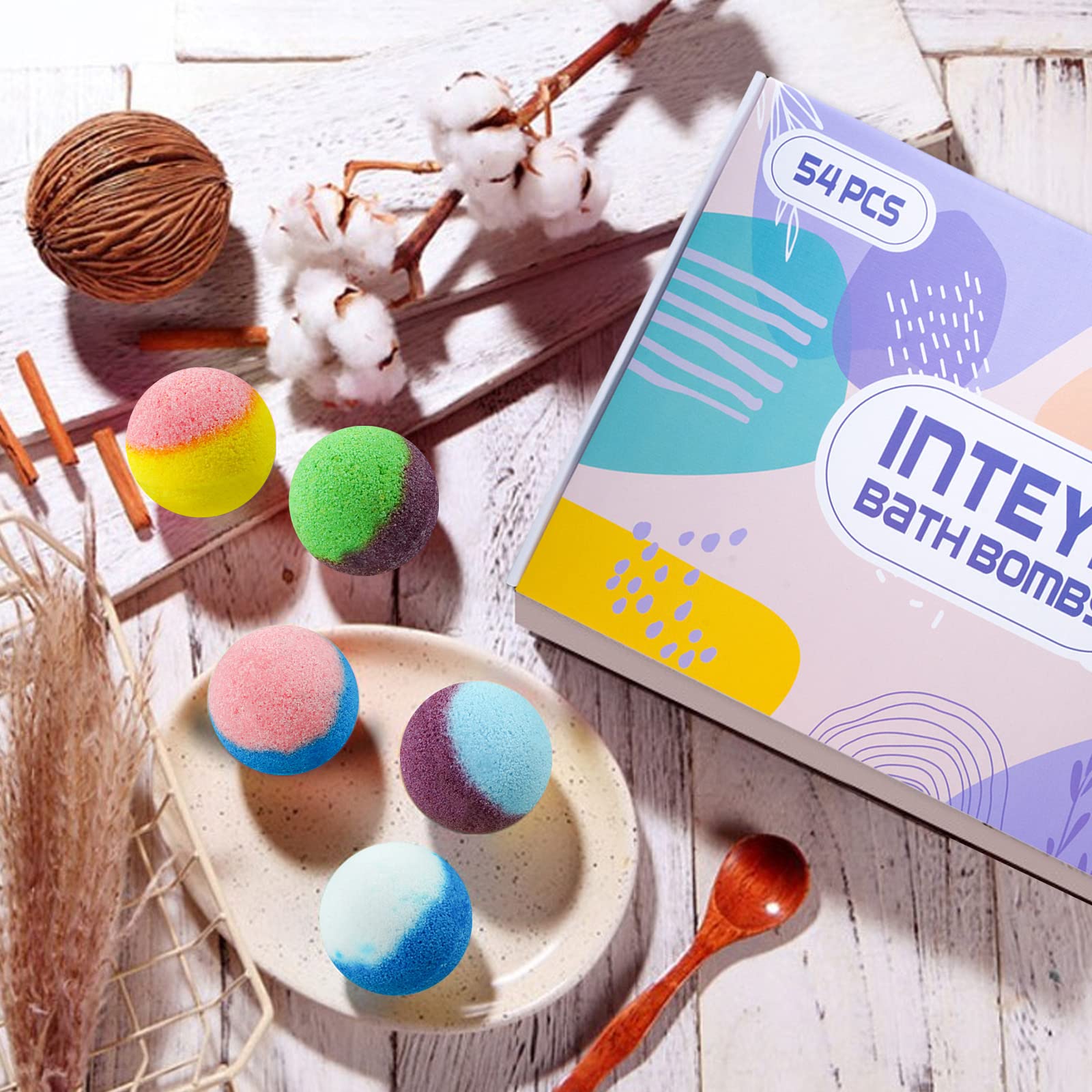 INTEYE Bombas de Baño Himalaya: minerales calmantes y relajación