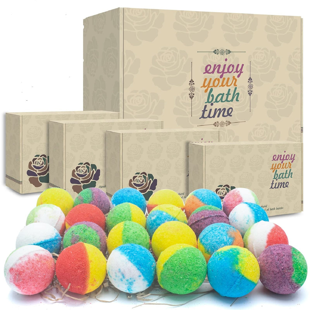 INTEYE Bombas de baño regalo 24 unidades, ideal para fiestas y regalos.