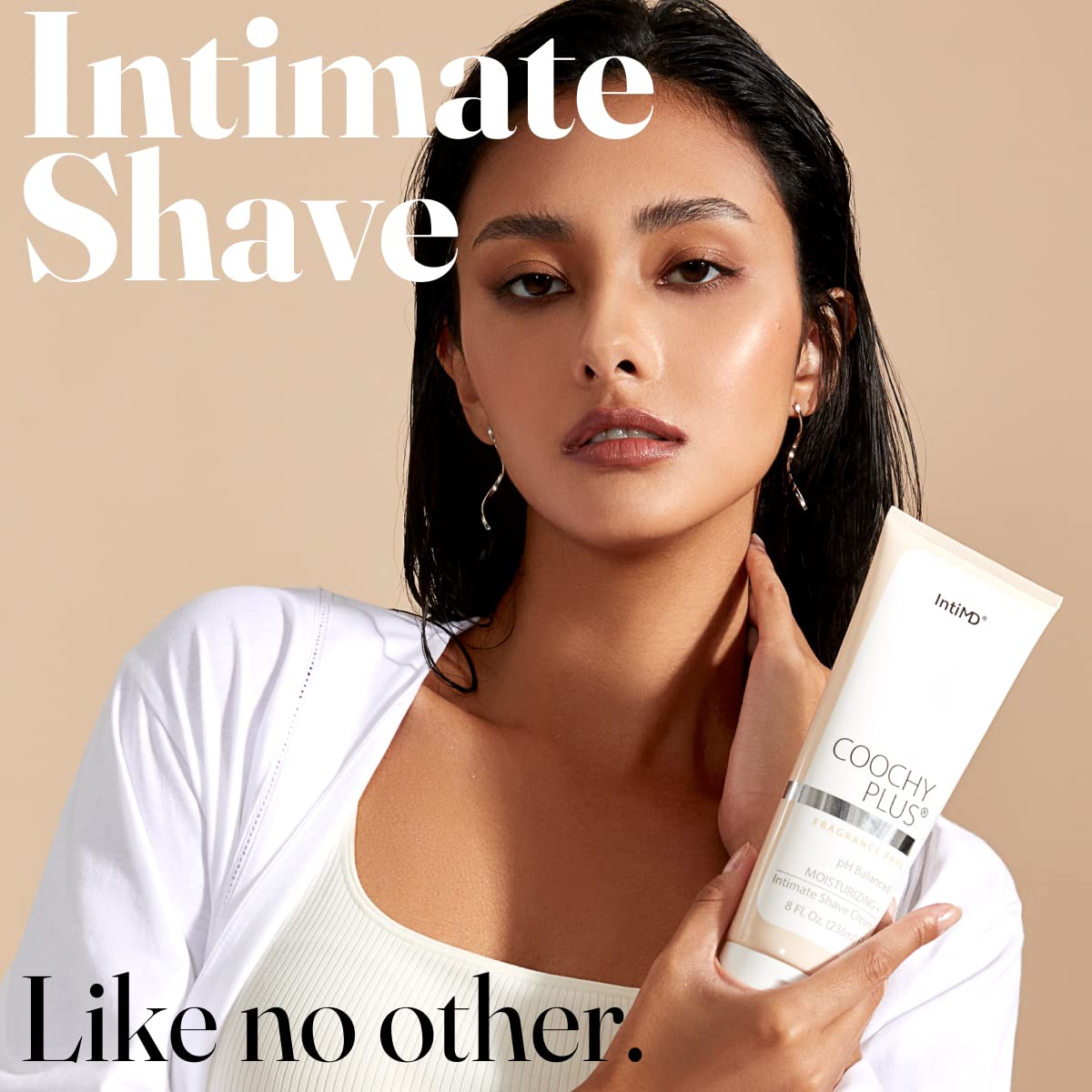 IntiMD Coochy Plus envase 8oz, fórmula hidratante para zonas íntimas.