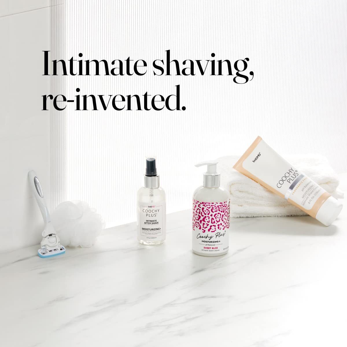 IntiMD Coochy Plus fabricado en EE. UU., calidad confiable para el cuidado íntimo.