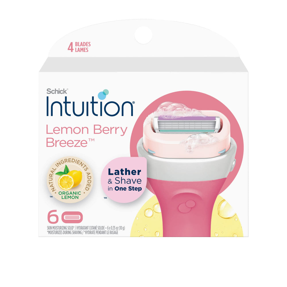 INTUITION recargas con barra hidratante para un afeitado suave y cómodo