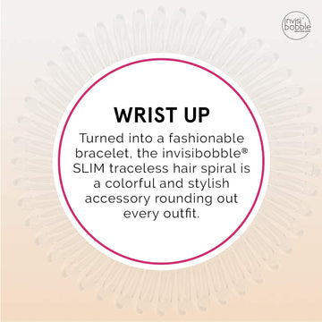 invisibobble SLIM colección de colores cristal claro para peinados variados