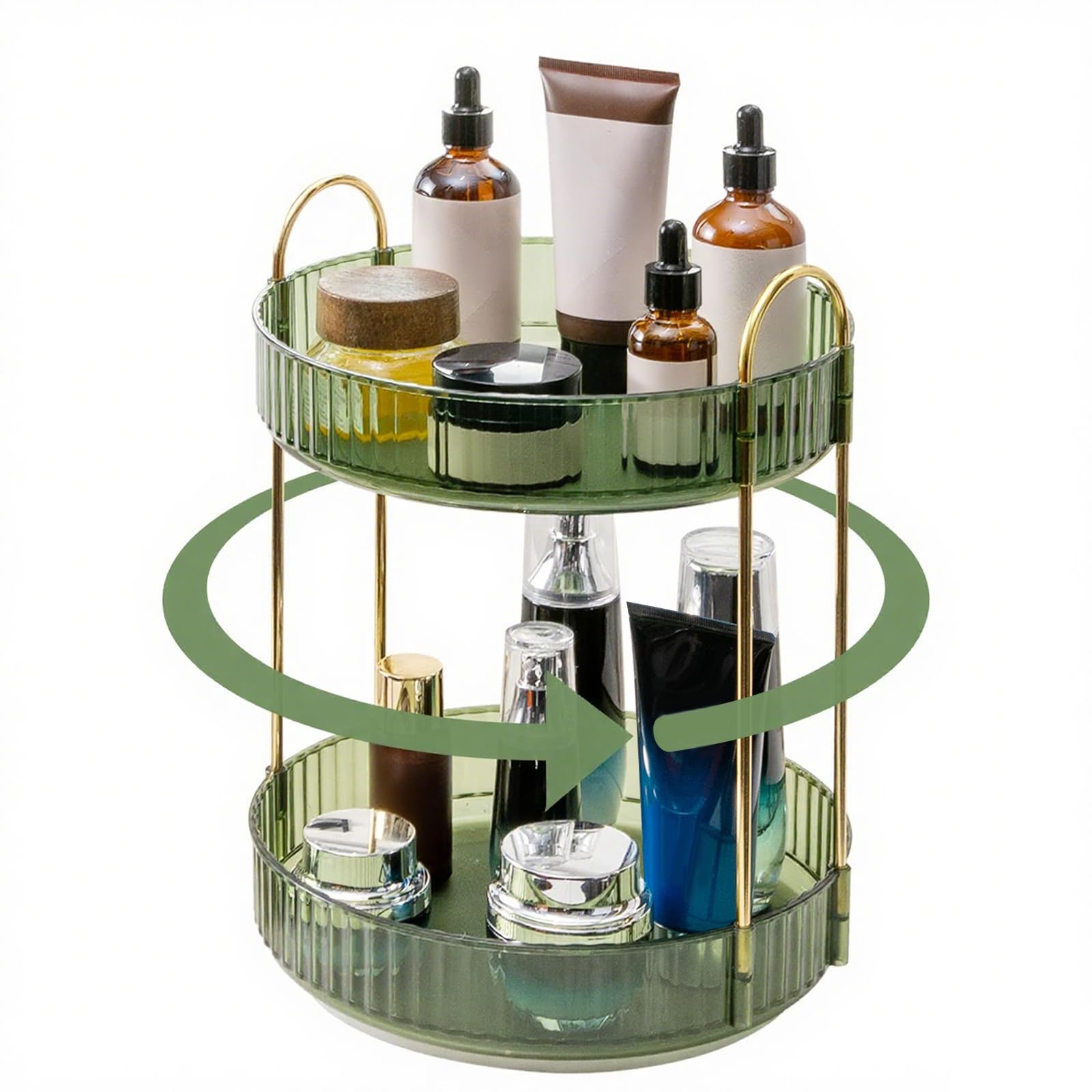 INVSSENE estante-cosméticos-bano-rotatorio ideal para perfumes y esmaltes.