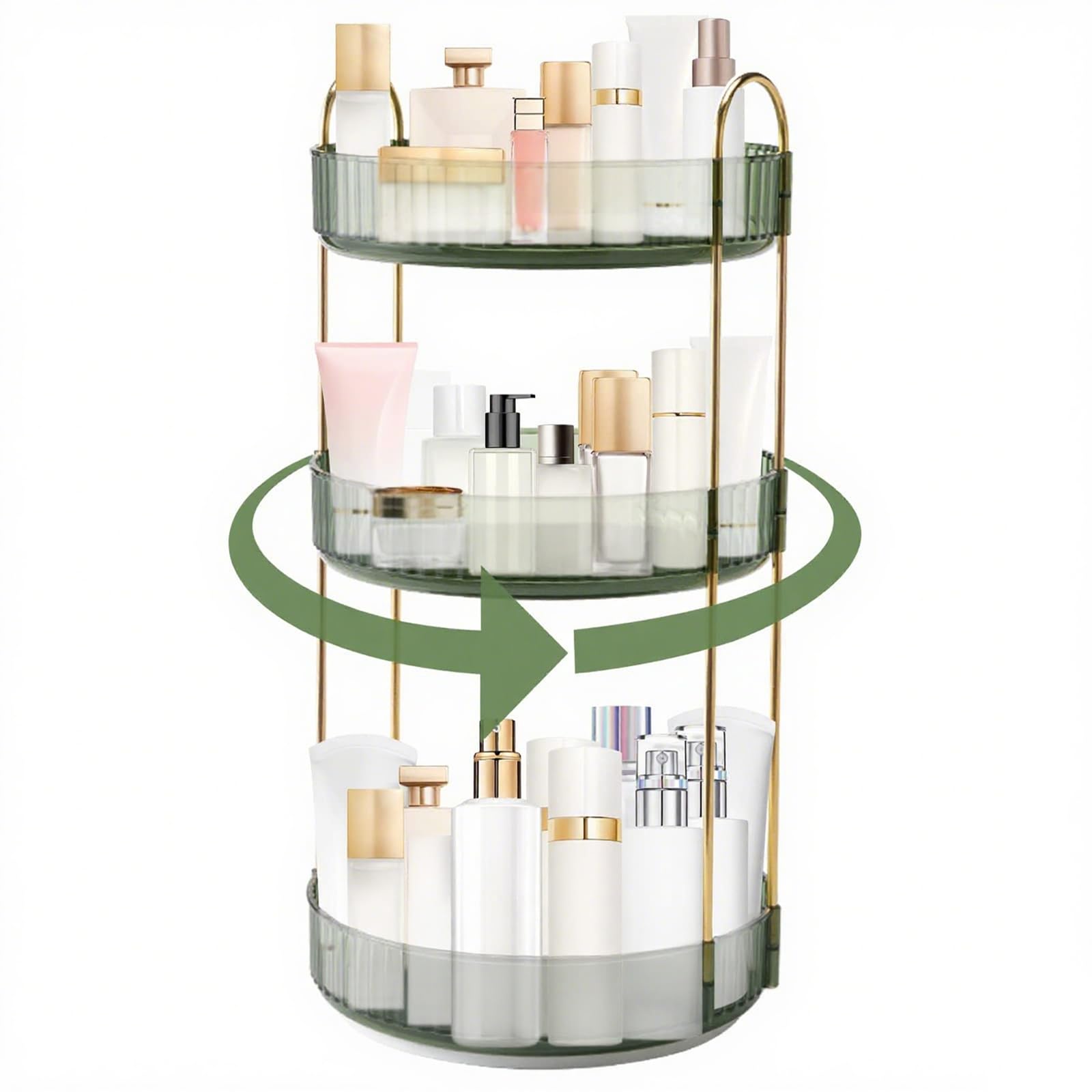 Organizador INVSSENE de gran capacidad para cosméticos y perfumes.