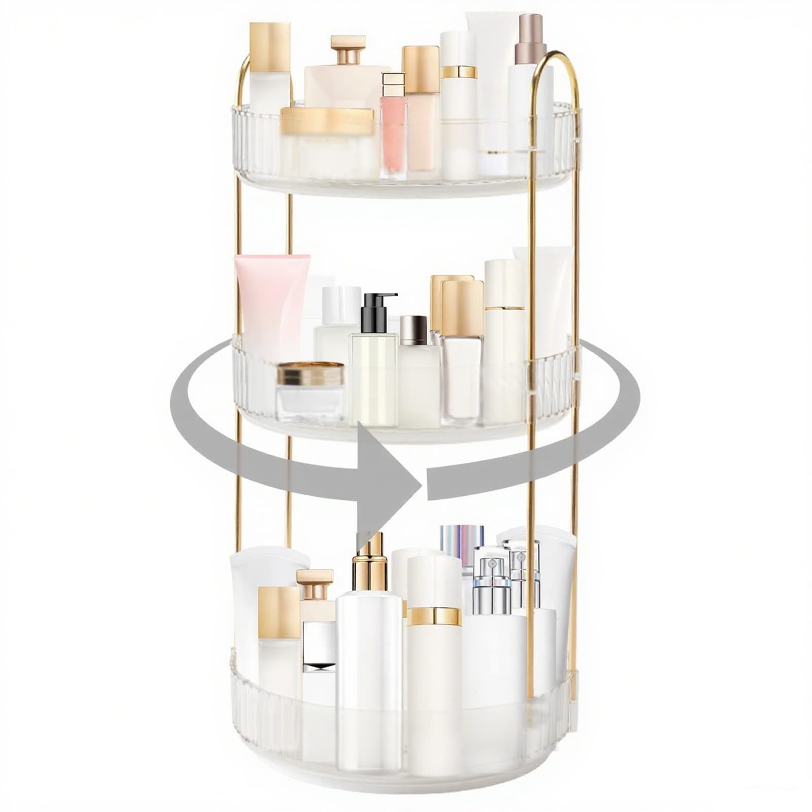 INVSSENE gran capacidad para cosméticos y fragancias en un diseño compacto