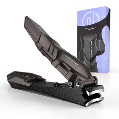 INXEN cortaúñas con boca amplia en acero inoxidable para uñas gruesas, corte preciso.