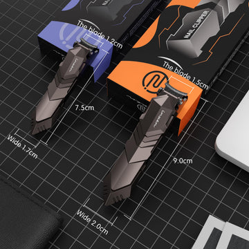 INXEN cortaúñas, diseño de una pieza, ergonómico y estable para uso diario.