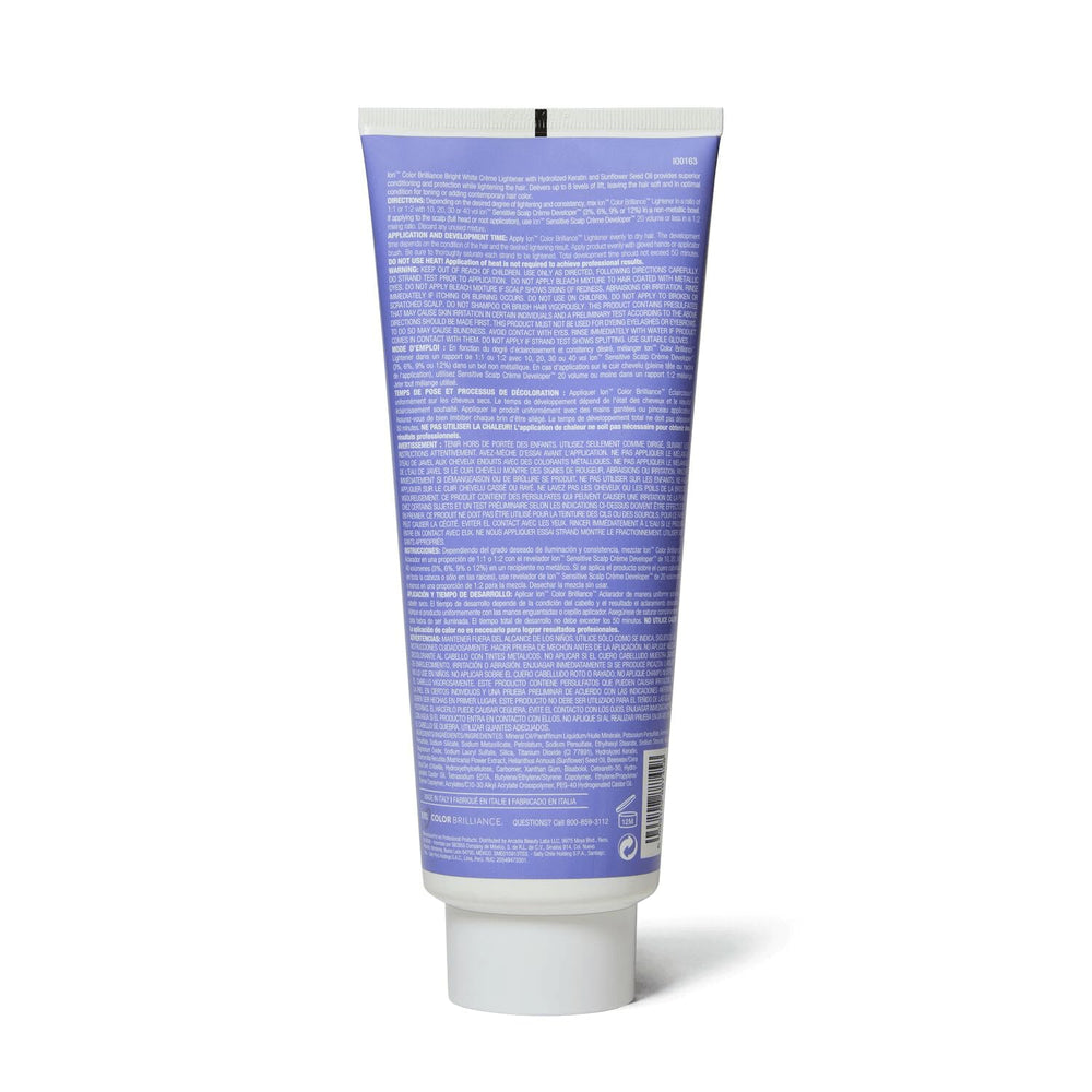 Ion Bright White Crème éclaircissante infusion de kératine camomille et tournesol.
