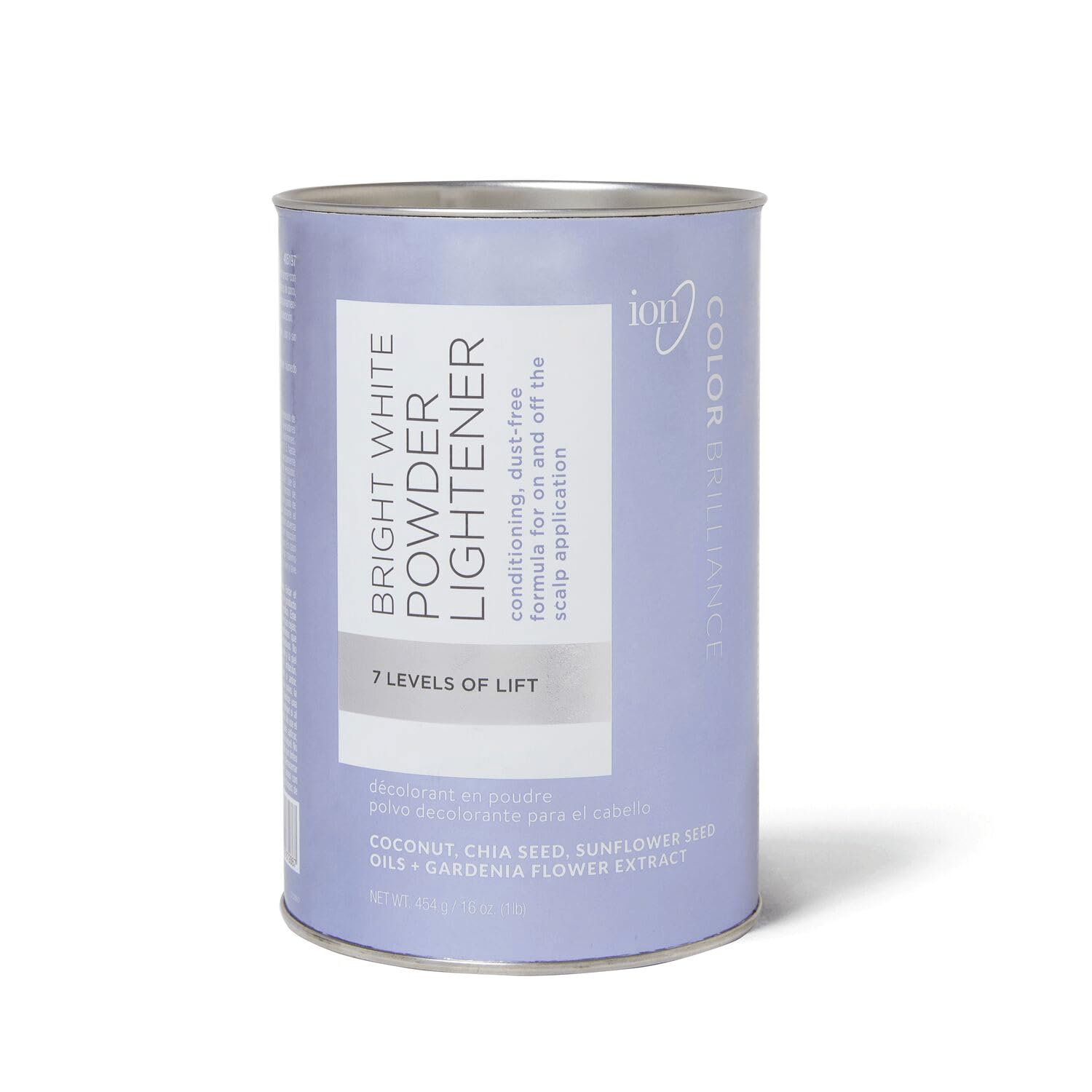 Ion Bright White Polvo Iluminador en envase 1 lb para levantamiento uniforme.
