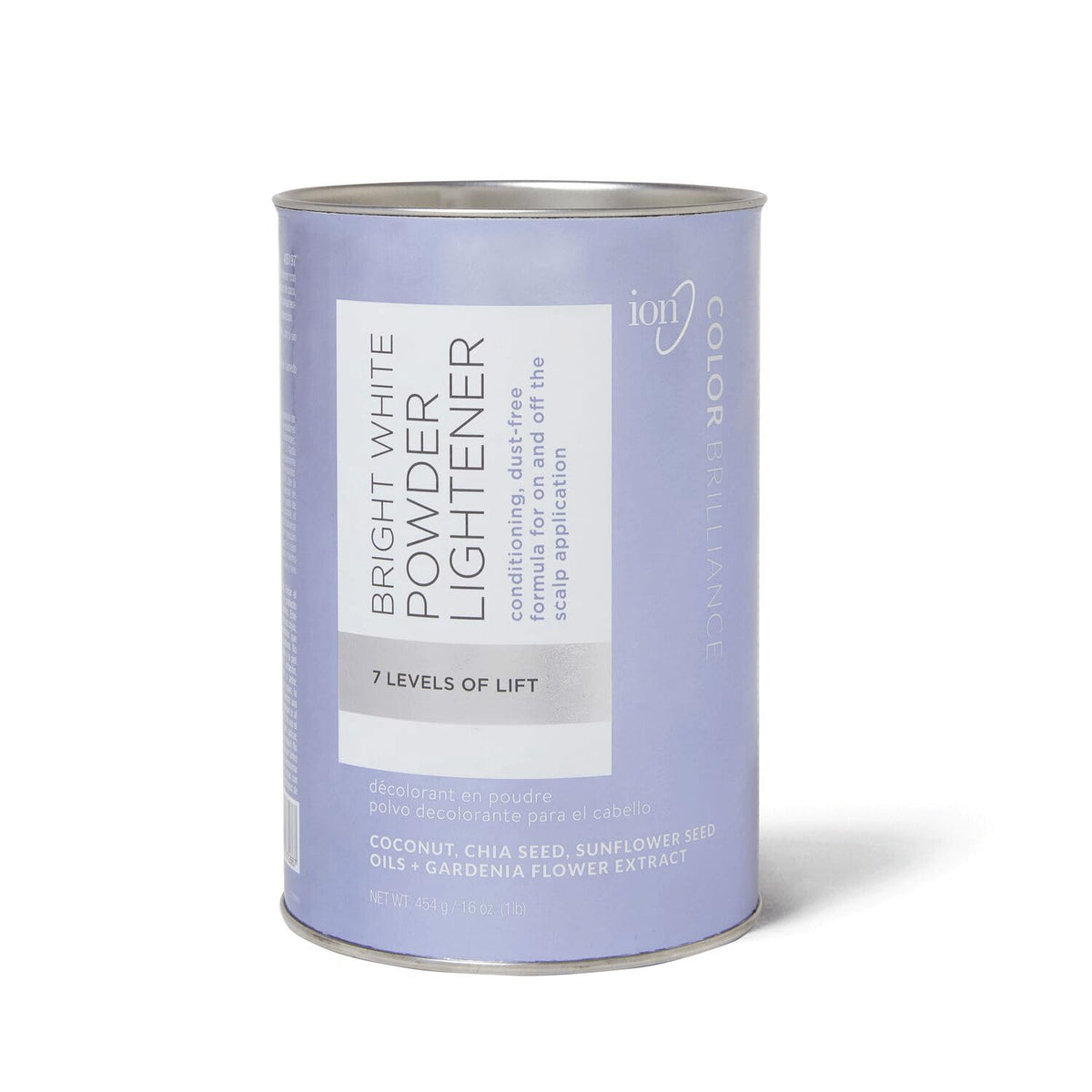 Ion Bright White Polvo Iluminador en envase 1 lb para levantamiento uniforme.