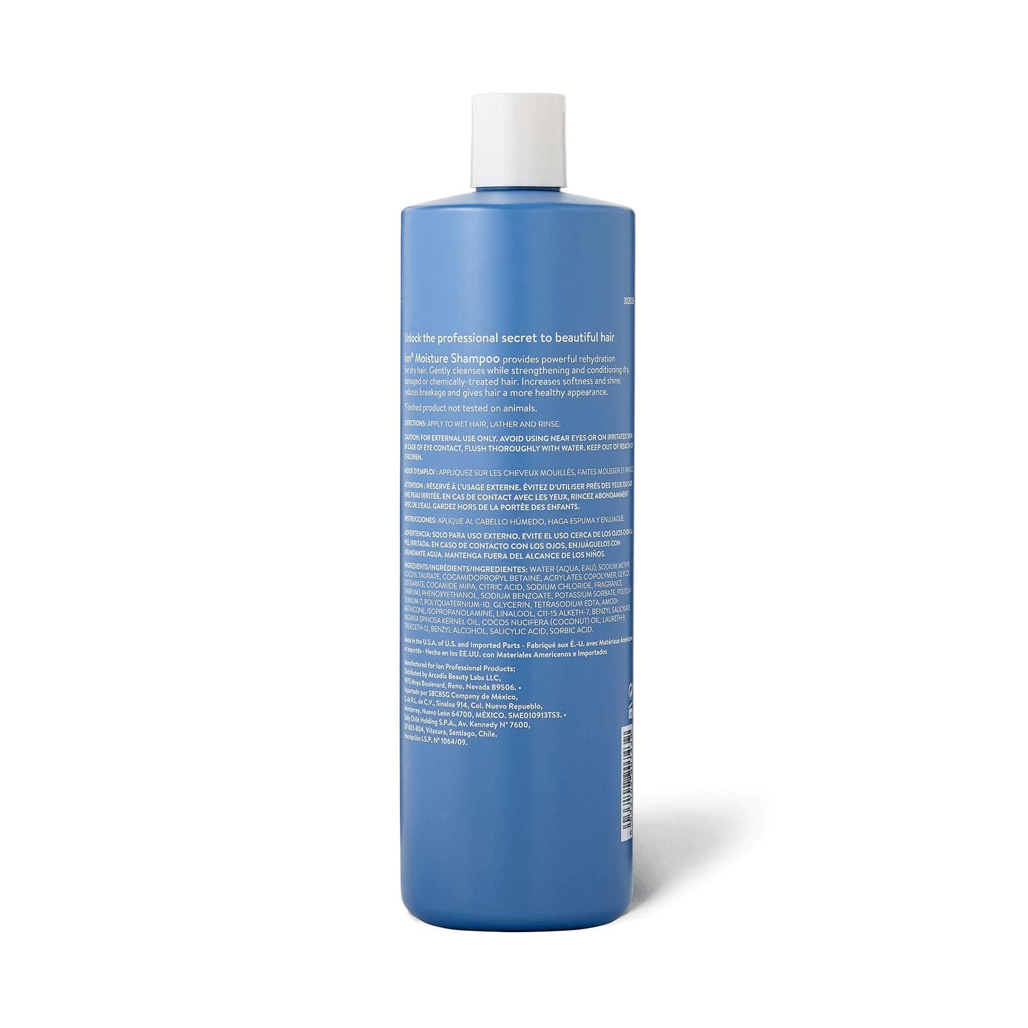 champú ion: cabello sedoso tras la espuma suave.