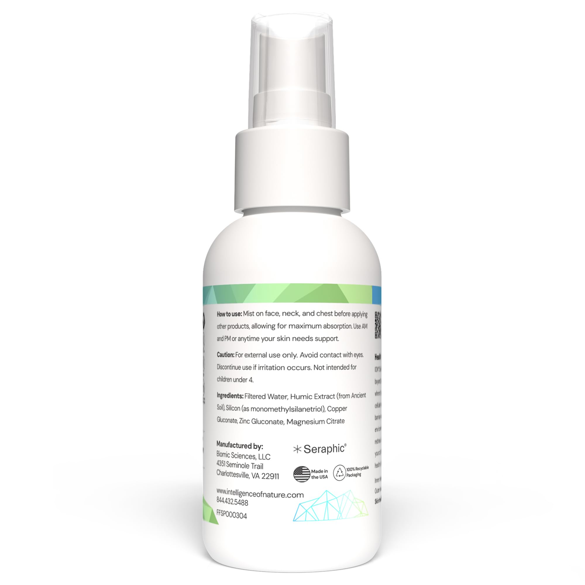 Ion Inteligencia de la Naturaleza: aplicación suave en rostro para confort y frescura