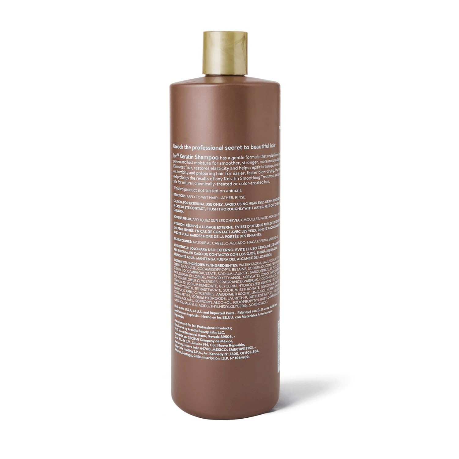 Ion Keratin Smoothing Textura Cremosa: crema densa para lavado suave y nutrición.