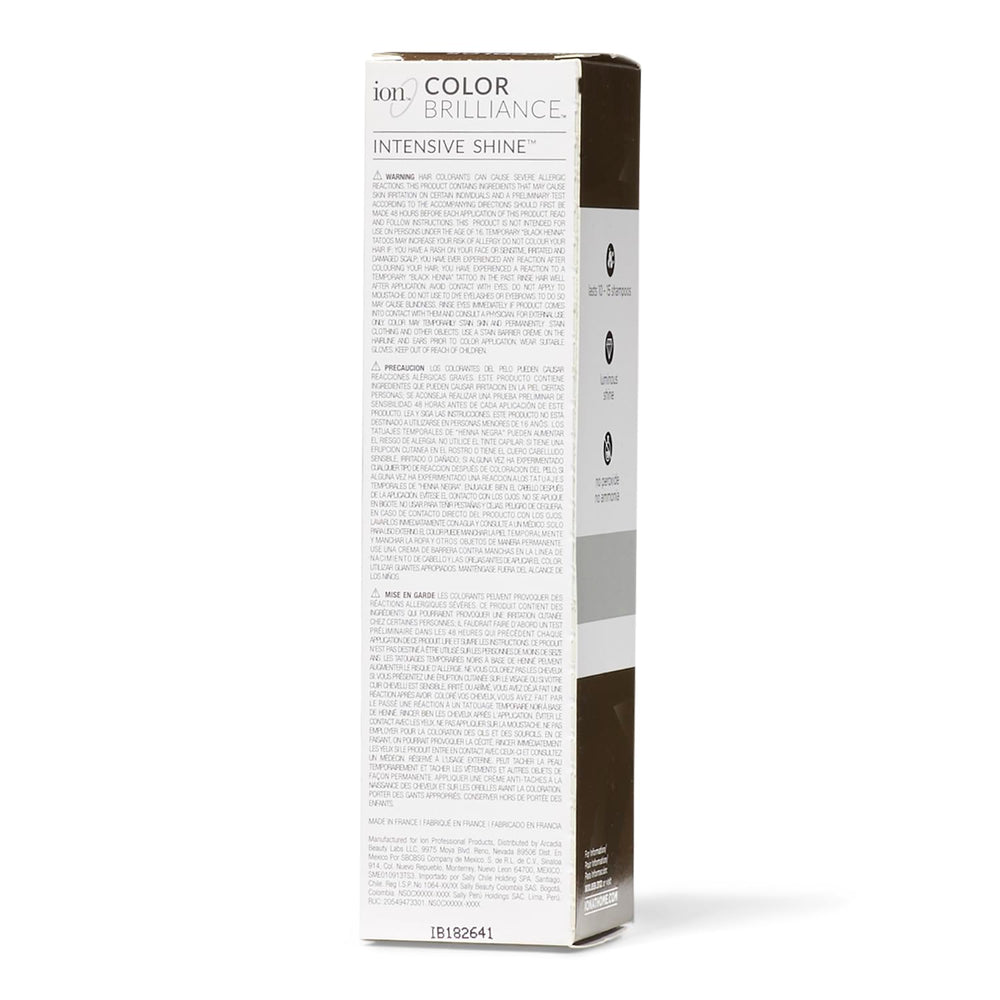 Ion Medium Warm Brown, aplicación suave para resultados uniformes tras mezclar.