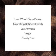 Ion Permanent Creme Color 4N cobertura de canas al 100%.