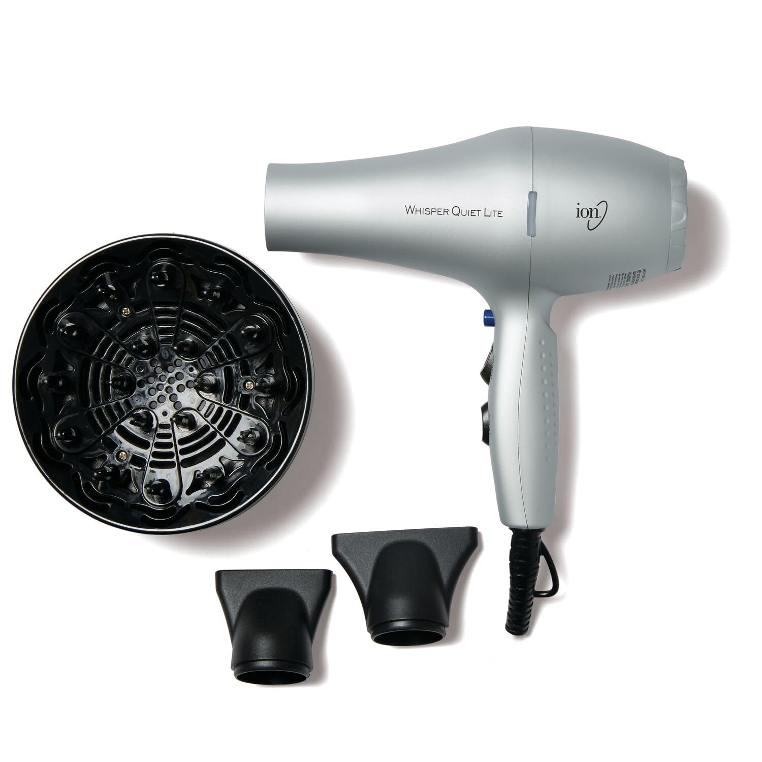 Ion Whisper Quiet Lite secador cerámico de 1875 W, ligero para uso diario.