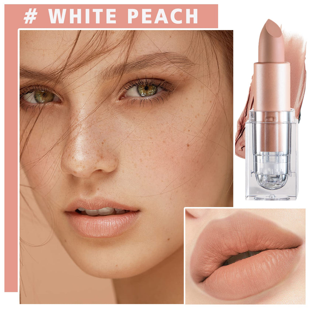 IONSGAKO Labial Beige Mate, aplicación cremosa para acabado suave y uniforme.