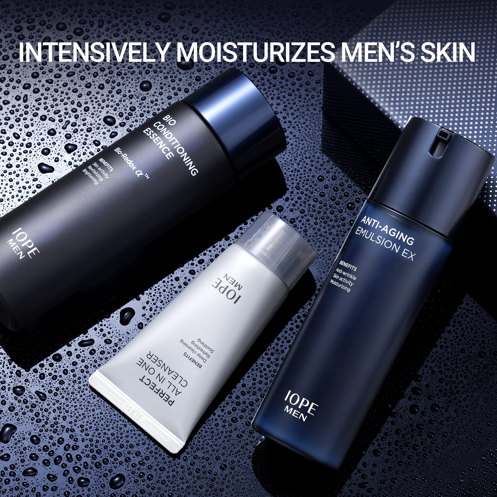 IOPE Men Bio emulsion hydratante: texture légère pour une hydratation durable