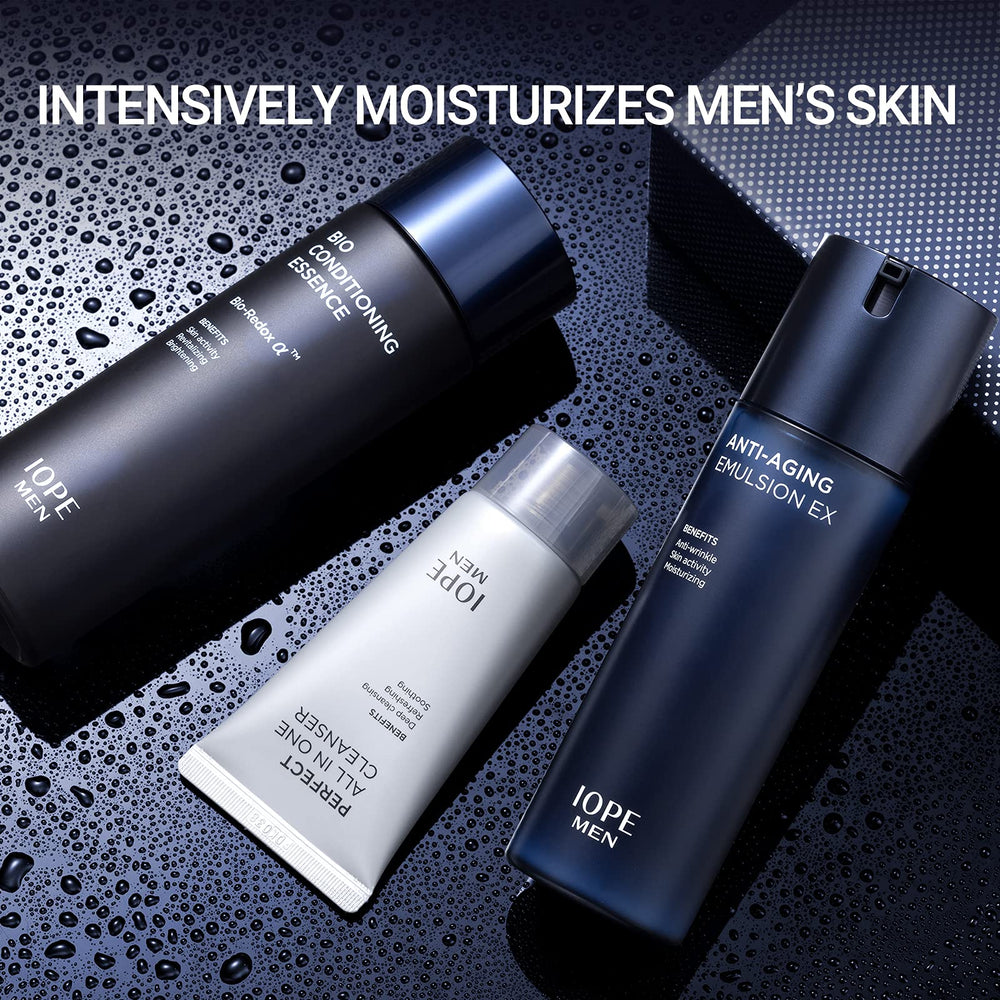 IOPE Men Bio emulsion hydratante: texture légère pour une hydratation durable