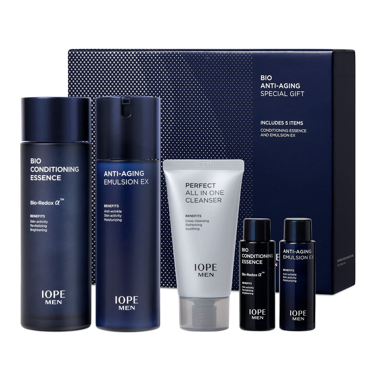 IOPE Men Bio nettoyant visage: purifie la peau en douceur et prépare le soin