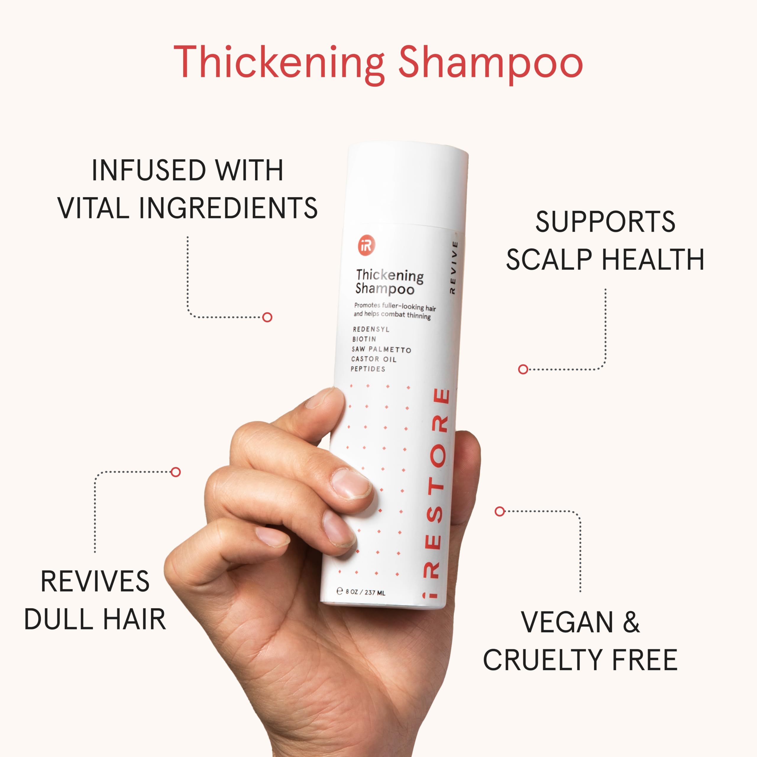 iRestore Champú Volumen Cabello: aporta volumen y cuerpo al cabello.