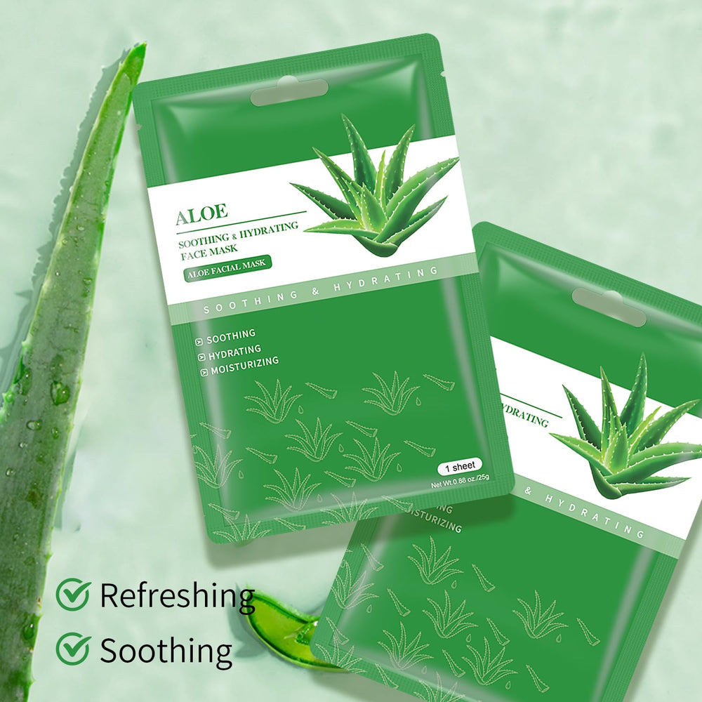 Mascarilla IREV Aloe Vera, hidratación profunda para piel cansada.