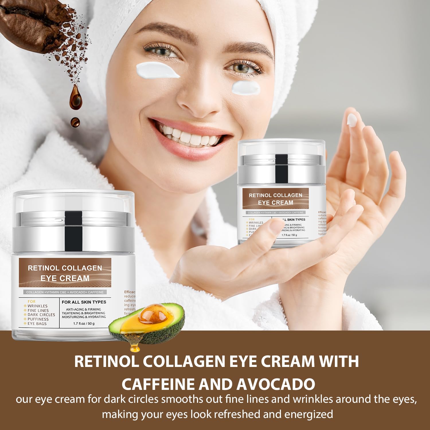 Crema IREV de ojos antienvejecimiento para mayor elasticidad