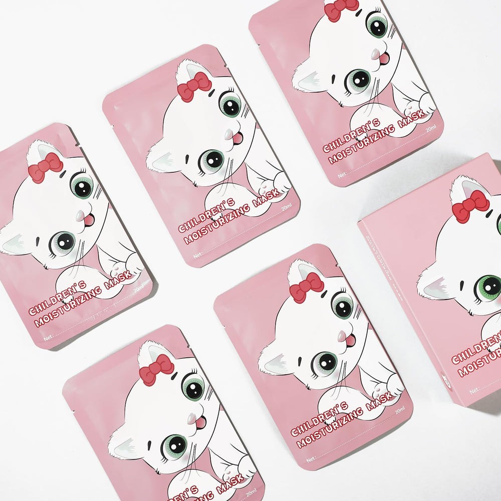 Pack cinco unidades de mascarillas IREV gato para la rutina.