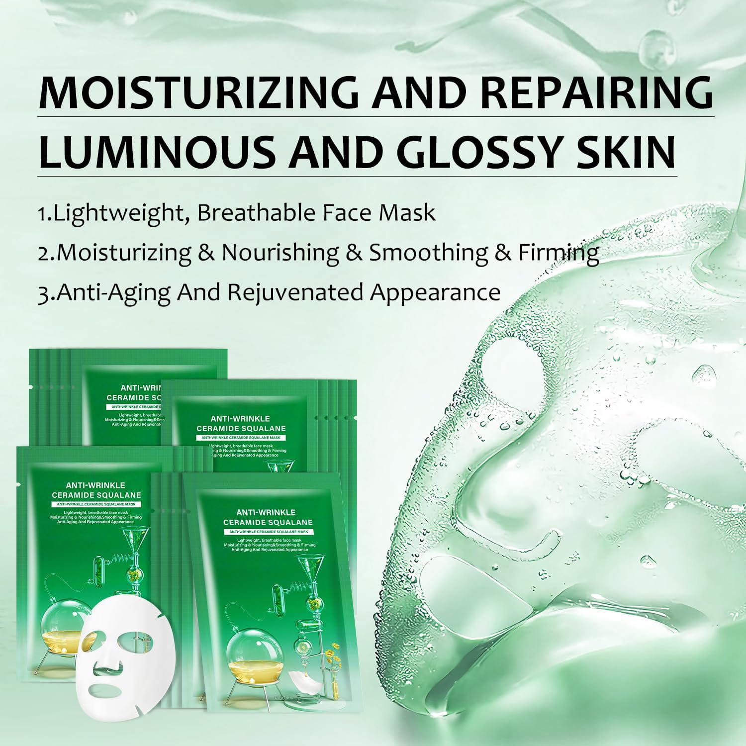 Mascarilla IREV con ceramidas y squalano para nutrición de la piel