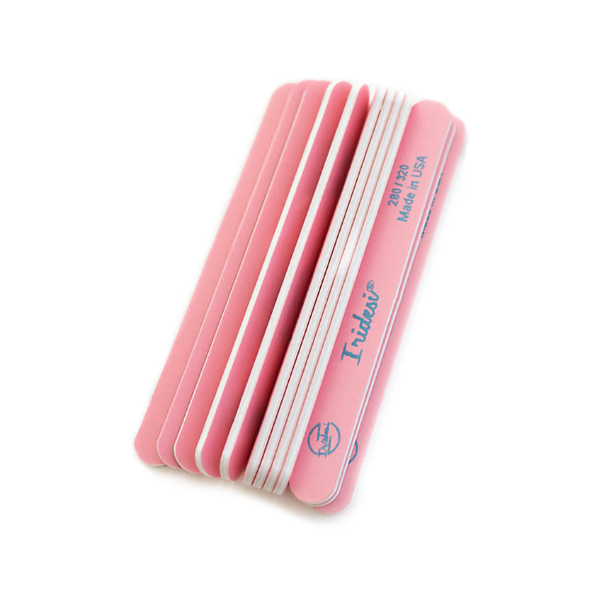 Iridesi, lima para uñas naturales y acrílicas, rosa, 280/320