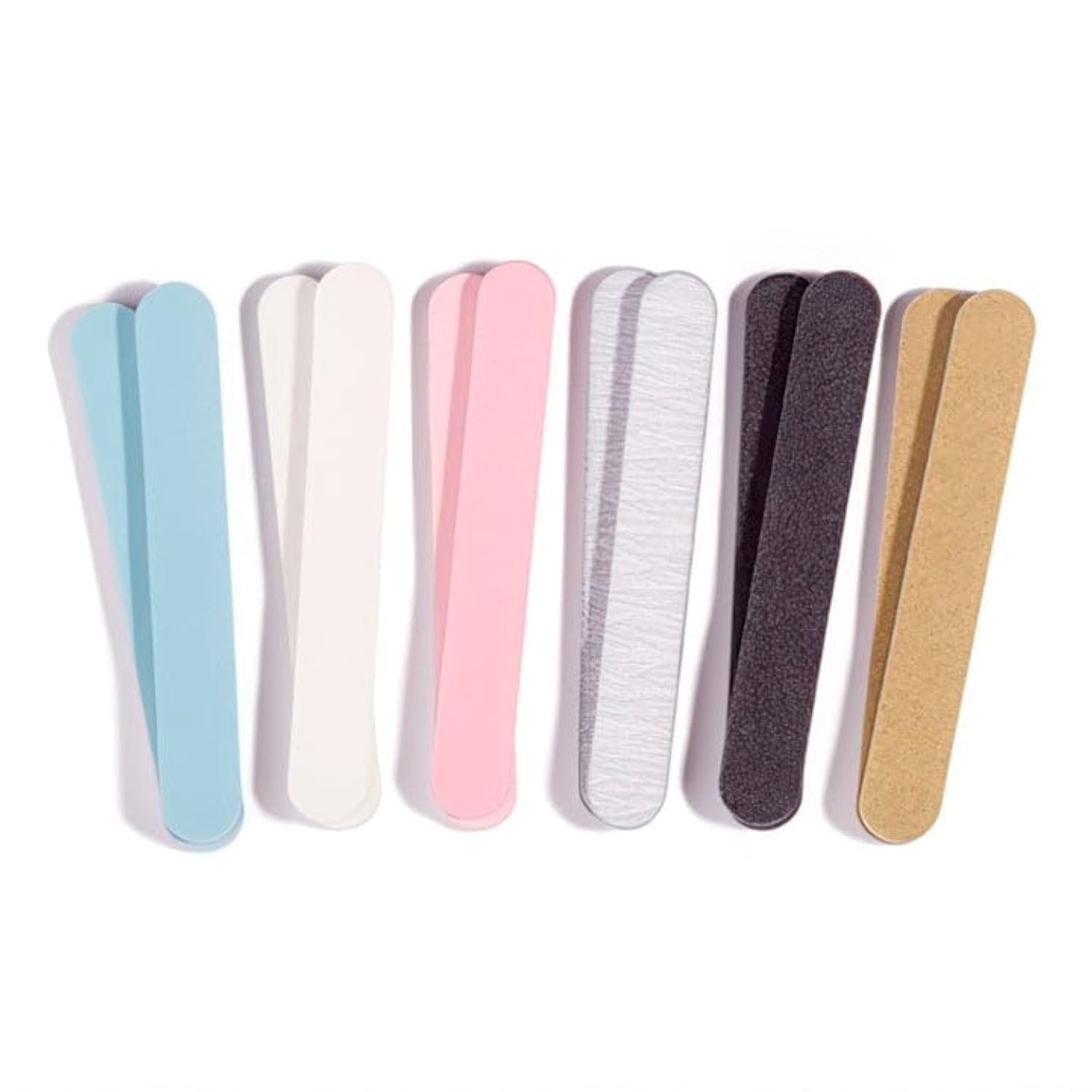 Iridesi limas de uñas mini coloridas, paquete de 12, para manicuras rápidas y coloridas